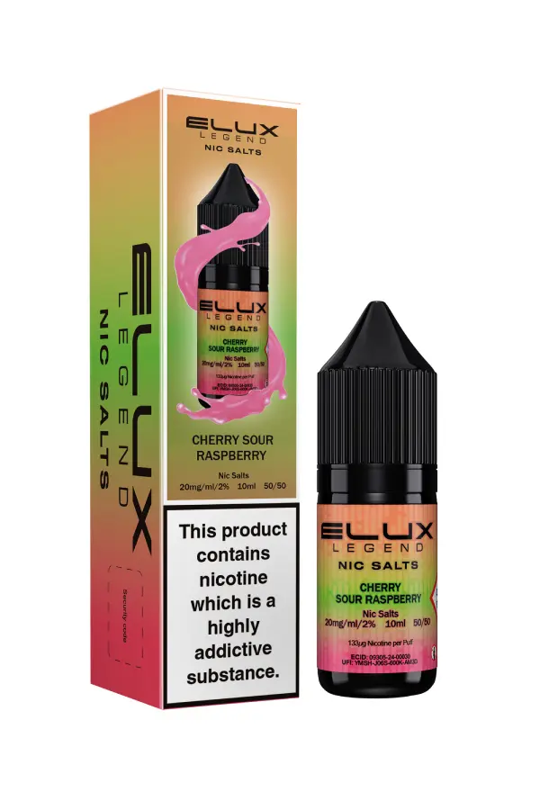 Cherry Sour Raspberry Nic Salt E-Liquid by Elux Legend 10ml